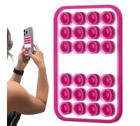 Generico Étui Téléphone À Double Ventouse - Support Adhésif En Silicone, Avec Miroir Et Accessoire De Montage | Idéal Pour Voiture Et Maison, Hommes Et Femmes, Dispositif De Fixation Fiable