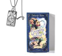Generico Everyday Witch Tarot Deck - Pocket Edition, carta rame, ideale per i principianti, include carte e collana