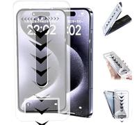 Generico Evo Tech for iPhone Invisible Artifact Screen Protector, Evotech Protection Ecran, HD Anti-Peep Privacy Screen Protector Silk Screen Bubble-Free Room Tempered Film for iPhone (Hd,15 Pro)