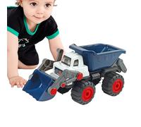 Generico Excavator Toy Model - Bulldozer Construction Vehicle for Kids, Parent Child Interaction with Collectible Engineering Figure, Playground Living Room Fun, Yellow, 6 Inch