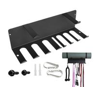 Generico Exercise Equipment Storage Rack, Wall-Mounted Stainless Steel Organizer Shelf, Home Gym Accessories Holder for Bedroom, Living Room, Closet, Ideal for Men and Women Workout Spaces