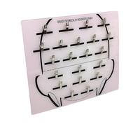 Generico Extension Holder For Styling | Acrylic Hair Extension Holder Board | Easy To Use Home And Salon Wig Grafting Plate With Clip | Widely Applicable For Hairpieces Sectioning Display