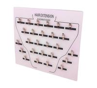 Generico Extension Holder For Styling | Acrylic Hair Extension Holder Board | Easy To Use Home And Salon Wig Grafting Plate With Clip | Widely Applicable For Hairpieces Sectioning Display