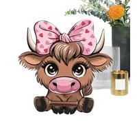 Generico Eyeglass Stand, Animal Sculpture Guard, Wooden Storage System, Easy Slide Placement Design, Prevents Scratches on Lenses, Bedside Essentials, Cute Cow Style for Closet Dresser Vanity