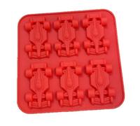 Generico F1 Ice Form Silicon Formula auto da corsa Jello stampi per auto vassoio di ghiaccio (rosso)