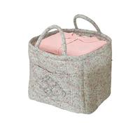 Generico Fabric Baskets For Storage, Car Storage Basket, Large Capacity Foldable Bohemian Style Fabric Storages Basket, Boho Quilted Tote Organizer For Diaper Clothes Makeup Book Field Room