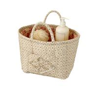 Generico Fabric Baskets For Storage, Car Storage Basket, Large Capacity Foldable Bohemian Style Fabric Storages Basket, Boho Quilted Tote Organizer For Diaper Clothes Makeup Book Field Room