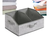Generico Fabric Storage Basket - Storage Boxes ¦ Closet Organizer with 3 Handles, Wardrobe Organizer with Foldable Design, Clothes Drawer Box, Closet Basket for Bedroom Closets Bathroom
