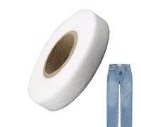 Generico Fabric Tape - 2cm Web Ironing Tape, No Sewing Iron On Tapes, Iron On Hemming Tapes, Extra Strong Fusible Fabric Tap Es For Clothes Curtains Ironing And Bonding, DIY Crafts, White