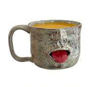 Generico Face Shaped Coffee Mug 325ml, Ceramic Beverage Cup for Hot and Cold Drinks, Unique Coffee Tea Milk Cup for Home Office Living Room Cafe Dining Bedroom