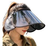Generico Face Visor - UV Protection Transparent Sunshade Headwear Wide Brim Outdoor Riding Rain Hat for Driving Cycling Bicycle Beach Sports Work Use for Men Women