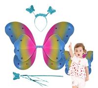 Generico Fai finta Play Butterfly Wand - Fairy Wings for Kids, Bacchetta per capelli per capelli con di costume da fata per bambini per bambini