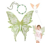 Generico Fairy Wings - Butterfly Wings | Abito Da Principessa Fancy | Costume Per Farfalla Per Bambini | In Costume Cosplay Per Le Feste Di Trucco Del Compleanno Di Nozze Principesse Giocando Di Ruol
