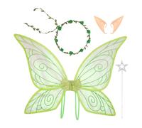 Generico Fairy Wings Set, Butterfly Costume Accessories, Lightweight Dress-Up Props, Soft Sparkling Design, for Girls, Halloween, Cosplay, Christmas, Party, Wedding, Role Play