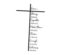 Generico Faith Sculpture - Iron Silhouette, Decorative Symbol Piece, Interior Addition | Timeless Room Enhancement, Engineered for Meaningful Atmosphere Expression Cultural Traditio