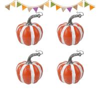 Generico Fake Pumpkins 4 Pieces Realistic Festive Foam Fall Party Vegetable