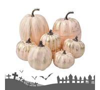 Generico Fake Pumpkins - 7 Pieces Assorted Sizes Thanksgiving Decoration