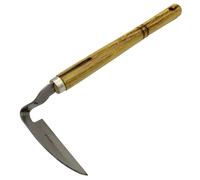 Generico Falce da diserbo, attrezzo da Giardino Falce | Sarchiatore Manuale da Giardinaggio con Manico in Legno Duro | Falce tagliaerba, Strumento Falce Portatile per diserbo e scavo