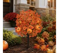 Generico Fall Artificial Flowers for Outdoors with Ground Stakes (D)