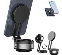 Generico Fall Car Electric Suction Cup Vacuum Magnetic Phone Holder, Car Electric Suction Cup Vacuum Magnetic Phone Holder, Fall Car Electric Suction Cup Vacuum Magnetic Phone Holder Charger (Sliver)