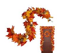 Generico Fall Garland - 6ft Artificial Pumpkin Wreath Decor | Farmhouse