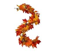 Generico Fall Garland - 6ft Pumpkin Wreath Artificial Autumn Decoration