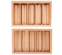 Generico Family Pack Mazze da Croquet e Scatola con Bastoncini Educativi per Gioco Sicuro e Resistente per Sviluppo Intellettivo e Memoria Colori Casual Colore Casuale Colore Casuale