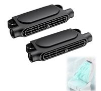 Generico Fan for Car Back Seat,3-Speed Car Back Seat Fan with USB-C Power - Cooling for Rear Passengers & Pets, Low Noise Design | Universal Fit for Sedans/SUV/Truck/RV (Black,2Pcs)