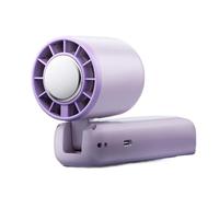 Generico Fan Handheld, Digital Display Foldable Cooling Bladeless, Foldable Face Fans Hand Held, For Home Outdoor Summer Beach Vacation Travel Hiking Women Men
