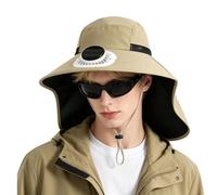 Generico Fan Hat cap - Adjustable Sun Headwear, Portable Cooling Visor