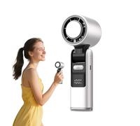 Generico Fan portatile, mini ventilatore, ventilatore a mano | Personale potente e portatile | Relier d'aria pieghevole a 100 velocità con schermo a LED, gadget ricaricabili per il campeggio