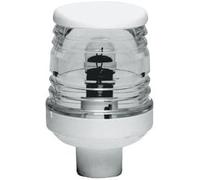 Generico Fanale Testa d'Albero 360° Bianco con Codulo e Lampadina Classica per Imbarcazioni fino a 20 M in Policarbonato 12V 10W