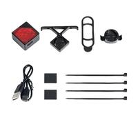 Generico Fanali posteriori per ciclismo, Design impermeabile, 400mAh, Luce per bici da percorso in cortile, Lampada posteriore per bici montabile, Comoda ricarica USB, Per pedoni, automobilisti