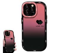 Generico Fangcase Gradient Matte for iPhone Case, Love You & Lucky Smiley Designs, Gradient Matte Phone Case (for iphone 16 promax,Love)