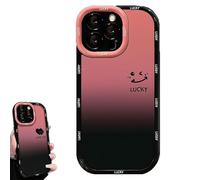 Generico Fangcase Gradient Matte for iPhone Case, Love You & Lucky Smiley Designs, Gradient Matte Phone Case (for iphone 16 promax,Lucky)