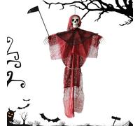 Generico Fantasma per Halloween Esterno,Arredamento Esotico per Esterni - Artigianato di Falce Spaventosa per Portico Finestra Sentiero Giardino Casa Stregata Festa Cucina Sala da Pranzo Mensola del
