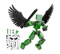 Genérico Fantastiche action figure, edificio educativo interattivo: piccole action figure per bambini, per casa, scuola, aula, viaggi, campeggio, picnic, compleanno, Natale