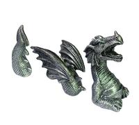Generico Fantasy Dragon Ornament - Gothic Resin Display Figure, Mythical Creature Sculpture Piece, Artistic Decorative Craft Item, Exterior Interior Accent Decoration | Home Theme Enhancement Area,