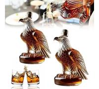 Generico Fanyil Eaglory, Funny Whiskey Eagle Bottle, Unique Whiskey Eagle Glass Decanter, Exquisite Eagle Liquor Bottle, Home Bar Decoration, Perfect for Wine Lovers, Husband (2*A)