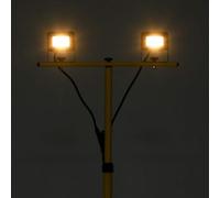 Generico Faretto a LED con Treppiede 2x10 W Bianco Caldo,Nero,3.05kg,149653