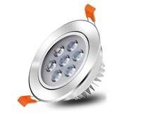Generico Faretto orientabile da incasso a LED, faretto da soffitto dimmerabile for pareti d'accento domestiche, soggiorno, illuminazione di fondo(6000K White light,7W)