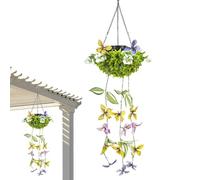 Generico Farfalla Da Esterno - Lampada A Vite Da Cortile Impermeabile Sospendibile - Farfalla Da Esterno | Ideale Per Patio, Giardino, Portico, Balcone, Sentiero, Muro, Recinzione, Albero, Paesaggio