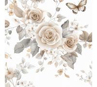 Generico Farfalla Rosa Carta da Parati Autoadesiva 0.3x3 m Pianta Fiore Pellicola Adesiva per Mobili Impermeabile Carta Adesivo Ispessita Opaco Sticker per Muro Cucina Armadio Cassetto e Scaffali