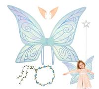 Generico Farfalle - Farfalle Angeli A 4 Pezzi | Costutto Costutto Di Buntraffly Aline | Fata Per Ragazze | Cosplay Di Halloween | Oggetti Di Ruolo Di Gioco Per Il Matrimonio A Tema Per Fe