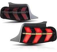 Generico Fari dell'auto Per Ford Per Mustang 2010-2012 Con indicatori di direzione sequenziali ambra rossi, luce di stop rossa