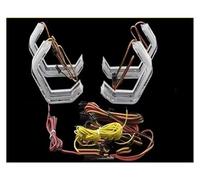 Generico Faro anteriore Per Mazda 3 Per Mazda3 BK Hatchback 2003-2008 Per M4 Stile LED Fari Alogeni Profondità Kit Anello Lampeggiante RGB Faro Lampade Fari Anteriori Auto(For hatchback)