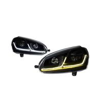 Generico Faro anteriore Per Sagitar Per Golf 5 Faro A 2006-2011 Design DRL Lampada Frontale Hid Angel Eye Bi Xenon Fascio Fari Anteriori Auto(LHD,Alogeno)