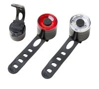 Genérico Faro da bicicletta - da bicicletta per equitazione notturna,Faro staccabile, portatile, con molteplici modalità per passeggiate notturne in montagna o qualsiasi , rosso+bianco