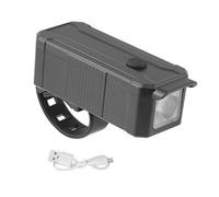 Generico Faro da ciclismo intelligente con modelli a doppia luce Autonomia 5 ore Campanelli avvertimento integrati Ricarica Ingranaggio antipioggia Lampada frontale per biciclette impermeabile