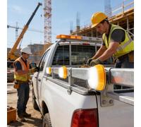 Generico Faro Segnalatore,Lampada LED Multimodale per Sicurezza,Auto Magnetiche Ricaricabili | per Viaggio, Guida Notturna, Ciclismo, Costruzione, Campeggio, Camion, Veicolo, Berlina